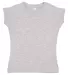 3316 Rabbit Skins® Toddler Girls Fine Jersey T-Sh in Heather front view