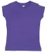 3316 Rabbit Skins® Toddler Girls Fine Jersey T-Sh in Purple front view