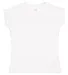3316 Rabbit Skins® Toddler Girls Fine Jersey T-Sh in White front view