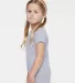 3316 Rabbit Skins® Toddler Girls Fine Jersey T-Sh in Heather side view