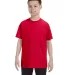 5000B Gildan™ Heavyweight Cotton Youth T-shirt  in Red front view