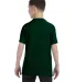 5000B Gildan™ Heavyweight Cotton Youth T-shirt  in Forest green back view