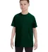 5000B Gildan™ Heavyweight Cotton Youth T-shirt  in Forest green front view