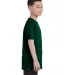 5000B Gildan™ Heavyweight Cotton Youth T-shirt  in Forest green side view