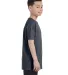 5000B Gildan™ Heavyweight Cotton Youth T-shirt  in Dark heather side view