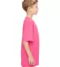 5000B Gildan™ Heavyweight Cotton Youth T-shirt  in Safety pink side view