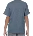 5000B Gildan™ Heavyweight Cotton Youth T-shirt  in Heather navy back view