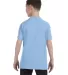 5000B Gildan™ Heavyweight Cotton Youth T-shirt  in Light blue back view