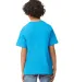 5000B Gildan™ Heavyweight Cotton Youth T-shirt  in Heather sapphire back view