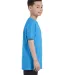 5000B Gildan™ Heavyweight Cotton Youth T-shirt  in Heather sapphire side view