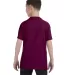 5000B Gildan™ Heavyweight Cotton Youth T-shirt  in Maroon back view