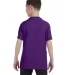 5000B Gildan™ Heavyweight Cotton Youth T-shirt  in Purple back view