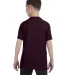 5000B Gildan™ Heavyweight Cotton Youth T-shirt  in Dark chocolate back view