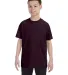 5000B Gildan™ Heavyweight Cotton Youth T-shirt  in Dark chocolate front view