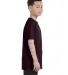 5000B Gildan™ Heavyweight Cotton Youth T-shirt  in Dark chocolate side view