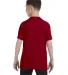 5000B Gildan™ Heavyweight Cotton Youth T-shirt  in Cardinal red back view