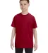 5000B Gildan™ Heavyweight Cotton Youth T-shirt  in Cardinal red front view
