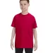 5000B Gildan™ Heavyweight Cotton Youth T-shirt  in Garnet front view