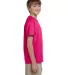 2000B Gildan™ Ultra Cotton® Youth T-shirt in Heliconia side view