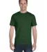 G800 Gildan Ultra Blend 50/50 T-shirt in Sport dark green front view