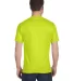 G800 Gildan Ultra Blend 50/50 T-shirt in Safety green back view
