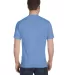 G800 Gildan Ultra Blend 50/50 T-shirt in Carolina blue back view