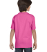 8000B Gildan Ultra Blend 50/50 Youth T-shirt in Azalea back view