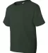 8000B Gildan Ultra Blend 50/50 Youth T-shirt FOREST GREEN side view