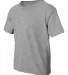 8000B Gildan Ultra Blend 50/50 Youth T-shirt SPORT GREY side view