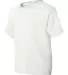 8000B Gildan Ultra Blend 50/50 Youth T-shirt WHITE side view