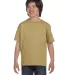 8000B Gildan Ultra Blend 50/50 Youth T-shirt TAN front view