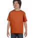 8000B Gildan Ultra Blend 50/50 Youth T-shirt T ORANGE front view