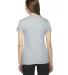 2102 American Apparel Girly Fine Jersey Tee in Heather grey back view