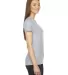 2102 American Apparel Girly Fine Jersey Tee in Heather grey side view