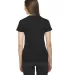 2102 American Apparel Girly Fine Jersey Tee in Black back view