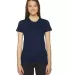 2102 American Apparel Girly Fine Jersey Tee in Navy front view