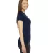 2102 American Apparel Girly Fine Jersey Tee in Navy side view