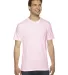 2001 American Apparel Fine USA Made Jersey Tee in Light pink front view