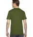 2001 American Apparel Fine USA Made Jersey Tee in Olive side view