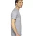 2001 American Apparel Fine USA Made Jersey Tee in Heather grey side view