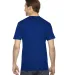 2001 American Apparel Fine USA Made Jersey Tee in Lapis back view