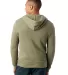 AA9590 Alternative Apparel Rocky Unisex Zip Up Hoo in Eco tr army grn back view