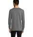 5286 Hanes® Heavyweight Long Sleeve T-shirt in Smoke gray back view
