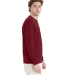 5286 Hanes® Heavyweight Long Sleeve T-shirt in Athltc cardinal side view