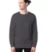 5286 Hanes® Heavyweight Long Sleeve T-shirt in Smoke gray front view