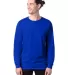 5286 Hanes® Heavyweight Long Sleeve T-shirt in Athletic royal front view