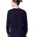 5286 Hanes® Heavyweight Long Sleeve T-shirt in Athletic navy back view