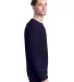 5286 Hanes® Heavyweight Long Sleeve T-shirt in Athletic navy side view