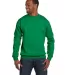P160 Hanes® PrintPro®XP™ Comfortblend® Sweats in Kelly green front view