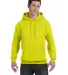 P170 Hanes® PrintPro®XP™ Comfortblend® Hooded in Safety green front view